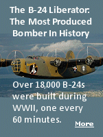The B-24 Liberator was one of the US� primary heavy bombers of WWII. It fought alongside the legendary B-17 but has since been overshadowed by the sleeker and more popular Flying Fortress. Despite this, the B-24 was able to carry a heavier bomb load than its Boeing counterpart, and also had a higher top speed and cruise speed.